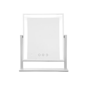 Embellir Makeup Mirror 30X40Cm Hollywood Vanity With Led Light Rotation White - Image 3