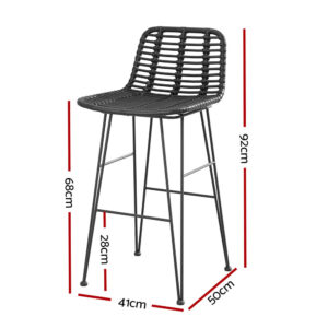 Outdoor Rattan Bar Stools