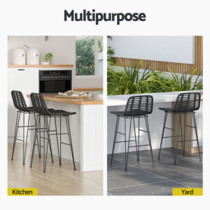Outdoor Rattan Bar Stools