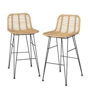 Outdoor Rattan Bar Stools