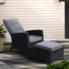 Wicker Recliner Sun Lounge
