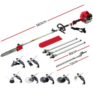 Giantz 65Cc Pole Chainsaw Hedge Trimmer Brush Cutter Whipper Snipper Saw 9-In-1 5.6M – Nice N Cheap Variety Store Giantz 65Cc Pole Chainsaw Hedge Trimmer Brush Cutter Whipper Snipper Saw 9-In-1 5.6M - Image 2