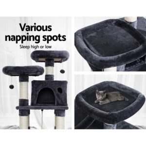 I.pet Cat Tree 145Cm Tower Scratching Post Scratcher Wood Condo House Large Bed - Image 5