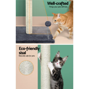 I.pet Cat Tree 105Cm Scratching Post Scratcher Tower Condo House Hanging Toys Grey – Nice N Cheap Variety Store I.pet Cat Tree 105Cm Scratching Post Scratcher Tower Condo House Hanging Toys Grey - Image 5