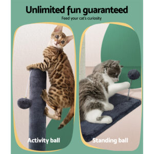 I.pet Cat Tree 105Cm Scratching Post Scratcher Tower Condo House Hanging Toys Grey – Nice N Cheap Variety Store I.pet Cat Tree 105Cm Scratching Post Scratcher Tower Condo House Hanging Toys Grey - Image 6