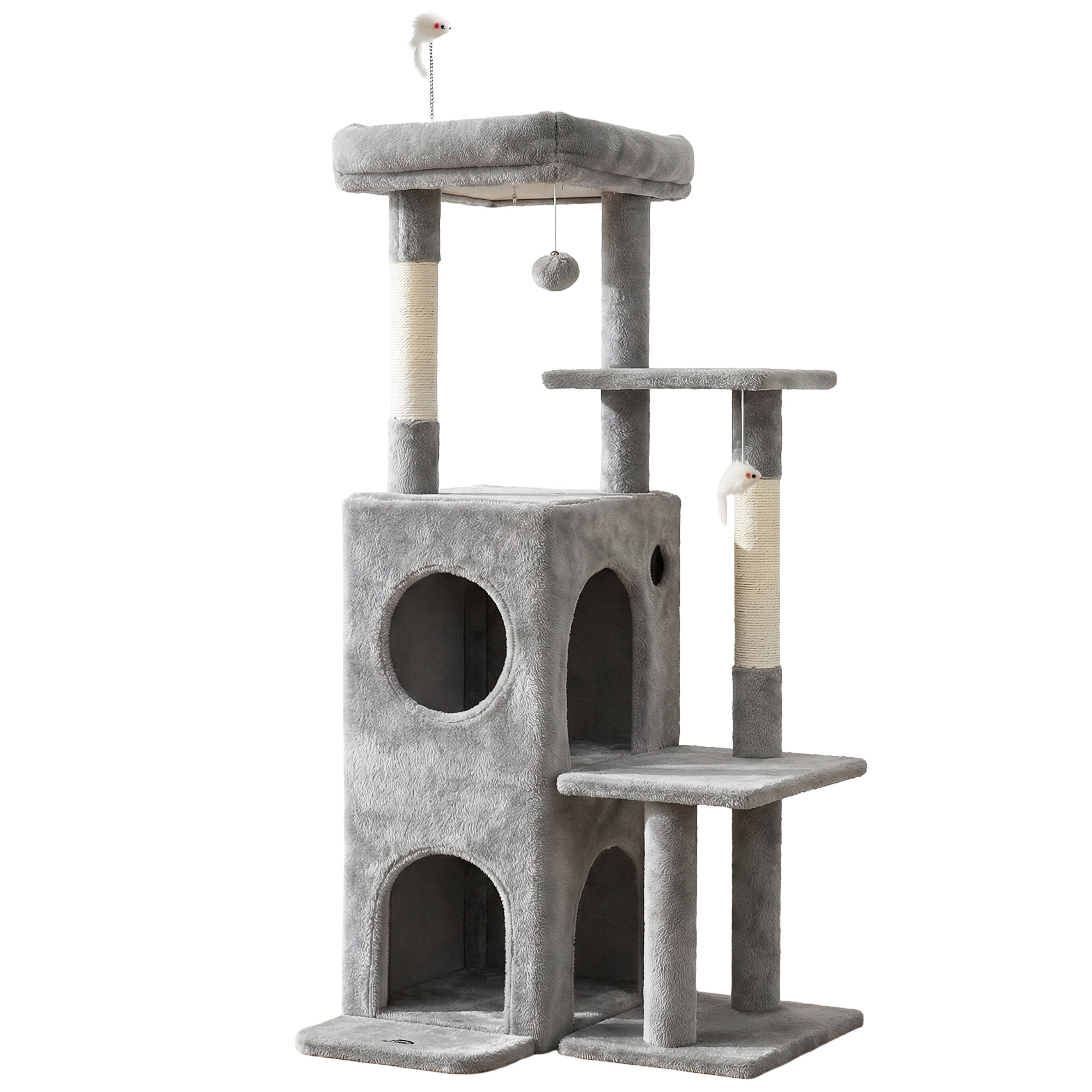 I.pet Cat Tree Tower 127Cm Scratching Post Furniture Scratcher House Light Grey – Nice N Cheap Variety Store I.pet Cat Tree Tower 127Cm Scratching Post Furniture Scratcher House Light Grey