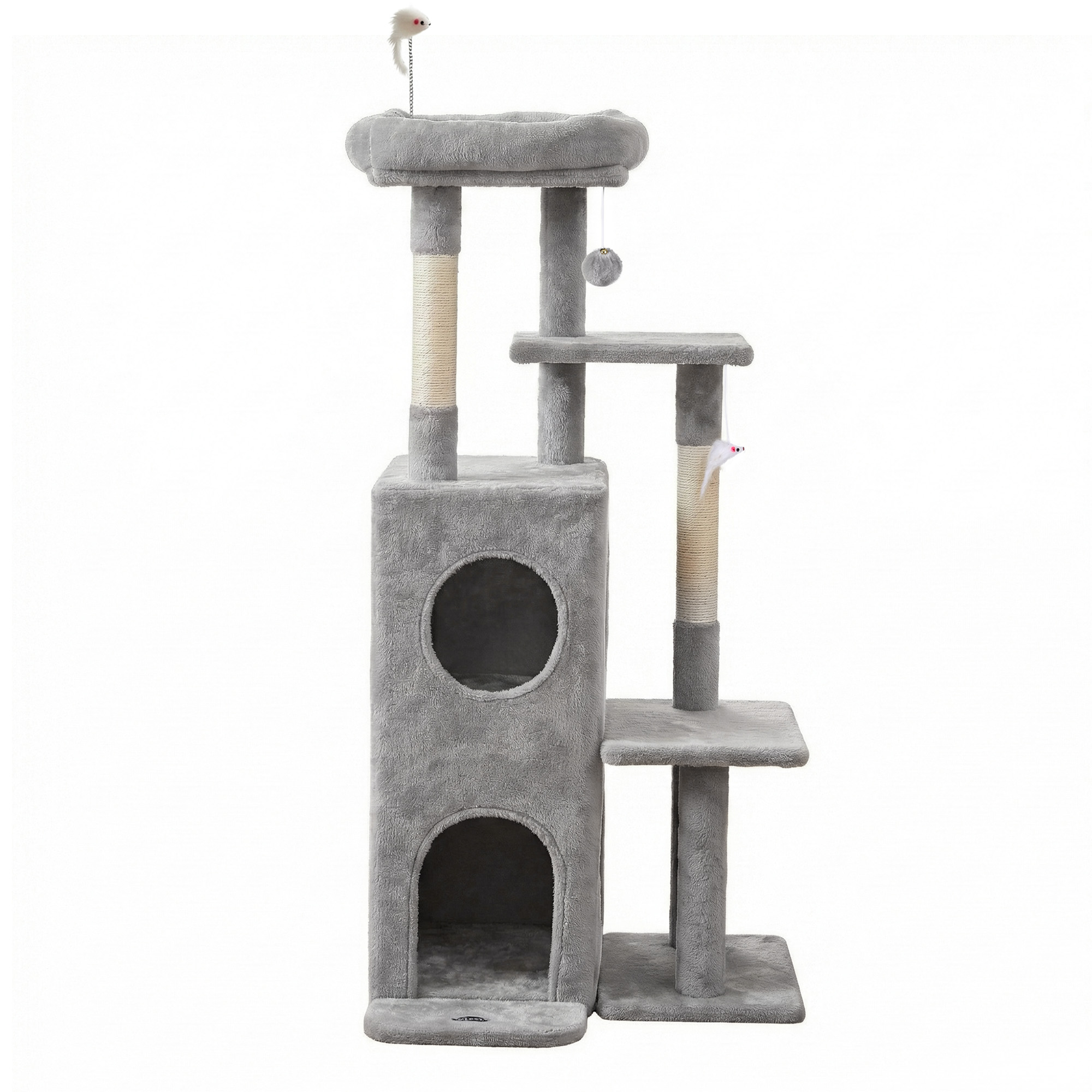 I.pet Cat Tree Tower 127Cm Scratching Post Furniture Scratcher House Light Grey – Nice N Cheap Variety Store I.pet Cat Tree Tower 127Cm Scratching Post Furniture Scratcher House Light Grey - Image 3