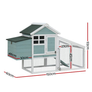 I.pet Large Chicken Coop &Amp; Rabbit Hutch 150Cm Wooden – Nice N Cheap Variety Store Large Chicken Coop