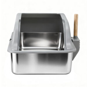 I.pet Stainless Steel Cat Litter Box | Large Grey – Nice N Cheap Variety Store Stainless Steel Cat Litter Box