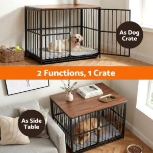I.pet Large Dog Crate Furniture Black 93Cm – Nice N Cheap Variety Store Large Dog Crate Furniture