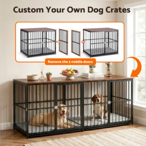 I.pet Large Dog Crate Furniture Black 93Cm – Nice N Cheap Variety Store Large Dog Crate Furniture