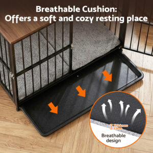 I.pet Large Dog Crate Furniture Black 93Cm – Nice N Cheap Variety Store Large Dog Crate Furniture