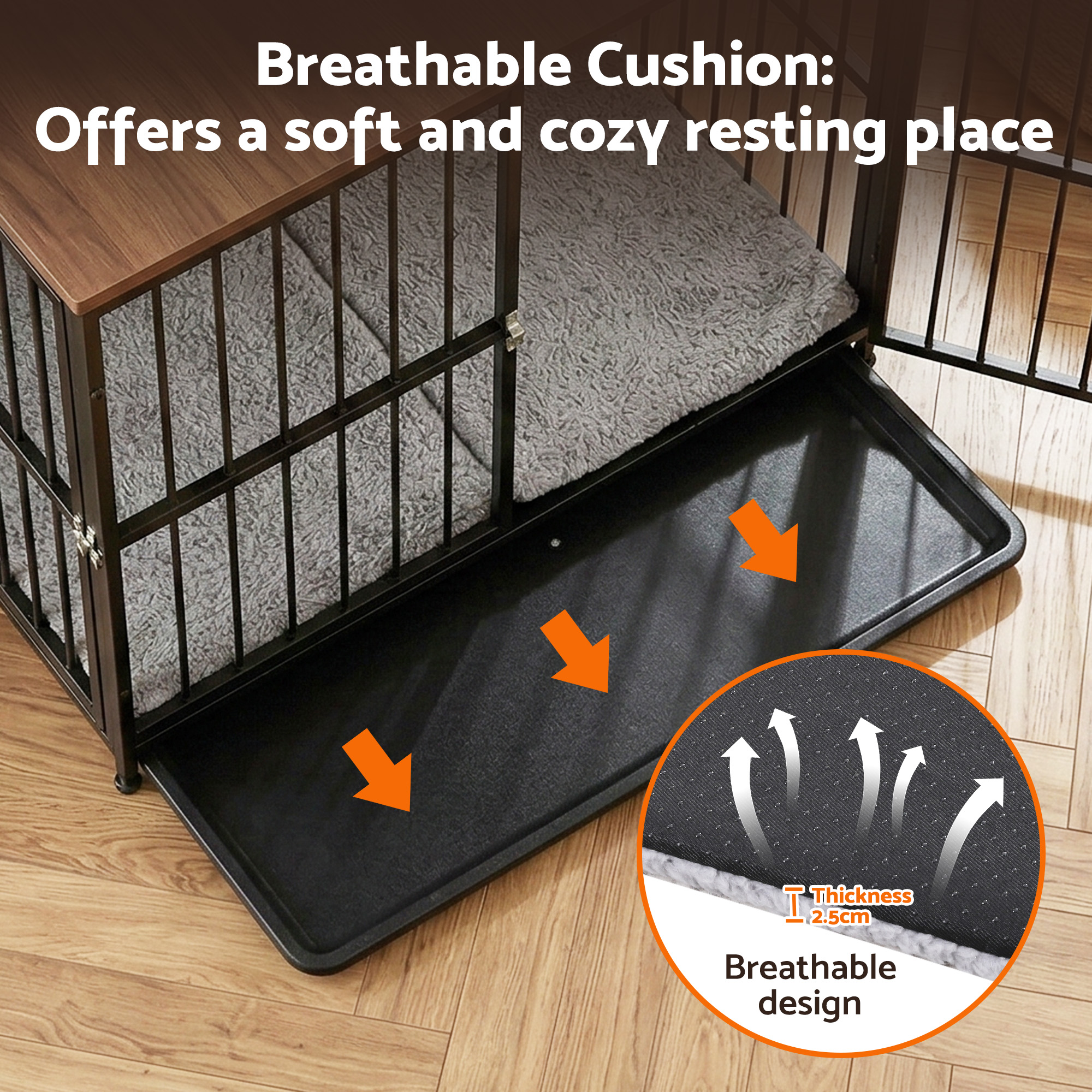 I.pet Large Dog Crate Furniture Black 93Cm – Nice N Cheap Variety Store Large Dog Crate Furniture