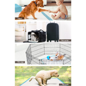 I.pet Pet Training Pads 200Pcs 60X60Cm Puppy Dog Toilet Pee Indoor Super Absorbent Blue - Image 6