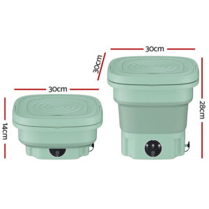 Devanti Portable Washing Machine 8L Green - Image 2