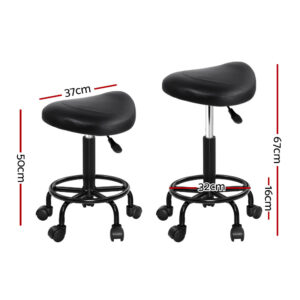 Artiss Salon Stool Saddle Swivel Chair – Nice N Cheap Variety Store Salon Stool Saddle