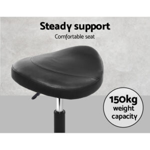 Artiss Salon Stool Saddle Swivel Chair – Nice N Cheap Variety Store Salon Stool Saddle