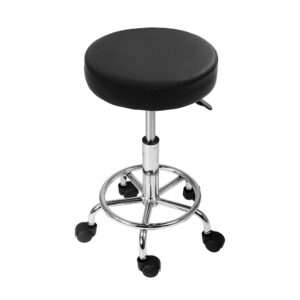 Artiss Round Swivel Salon Stool - Black – Nice N Cheap Variety Store Salon Stool Black