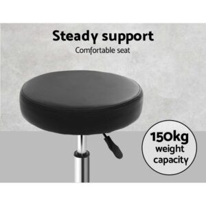 Artiss Round Swivel Salon Stool - Black – Nice N Cheap Variety Store Salon Stool Black