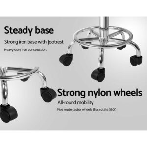 Artiss Round Swivel Salon Stool - Black – Nice N Cheap Variety Store Salon Stool Black