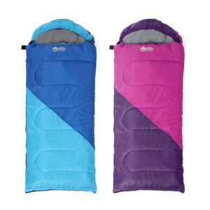 Weisshorn Sleeping Bag Set Of 2 Kids Single 172Cm Thermal Camping Hiking – Nice N Cheap Variety Store Weisshorn Sleeping Bag Set Of 2 Kids Single 172Cm Thermal Camping Hiking - Image 3