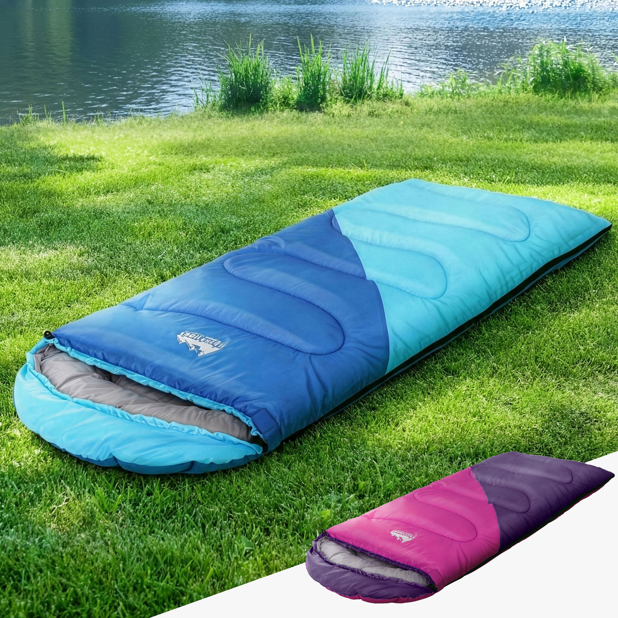 Weisshorn Sleeping Bag Set Of 2 Kids Single 172Cm Thermal Camping Hiking – Nice N Cheap Variety Store Weisshorn Sleeping Bag Set Of 2 Kids Single 172Cm Thermal Camping Hiking - Image 11
