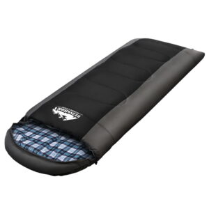 Weisshorn Sleeping Bag Single Thermal Camping Hiking Tent Black  -20°C - Image 3