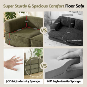 Artiss Folding Sofa Bed Green | Space-Saving Comfort – Nice N Cheap Variety Store Folding Sofa Bed