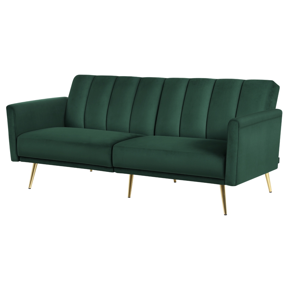 Artiss Velvet Sofa Bed | 3-Seater Adjustable Couch – Nice N Cheap Variety Store Velvet Sofa Bed