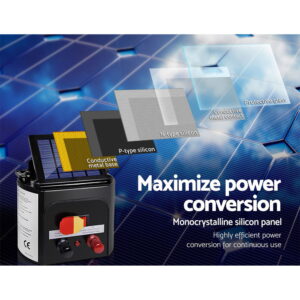 Giantz Solar Electric Fence Energiser 3Km Kit – Nice N Cheap Variety Store Solar Electric Fence Energiser