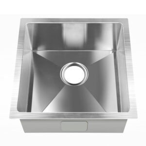 Cefito Kitchen Sink 44X44Cm Stainless Steel Basin Single Bowl Silver – Nice N Cheap Variety Store Cefito Kitchen Sink 44X44Cm Stainless Steel Basin Single Bowl Silver - Image 3