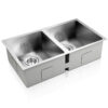 Cefito Double Bowl Kitchen Sink | 77X45Cm Stainless Steel – Nice N Cheap Variety Store Double Bowl Kitchen Sink