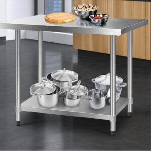 Cefito 1219X610Mm Stainless Steel Kitchen Bench 430 – Nice N Cheap Variety Store Cefito 1219X610Mm Stainless Steel Kitchen Bench 430 - Image 8