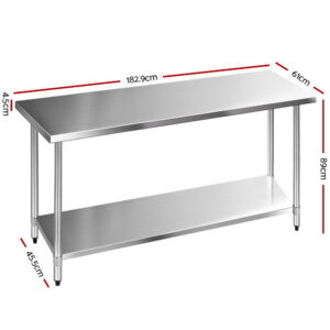 Stainless Steel Kitchen Bench