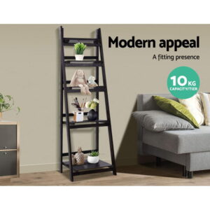 Artiss Bookshelf Corner Shelf 5 Tiers - Zane Coffee – Nice N Cheap Variety Store Artiss Bookshelf Corner Shelf 5 Tiers - Zane Coffee - Image 6