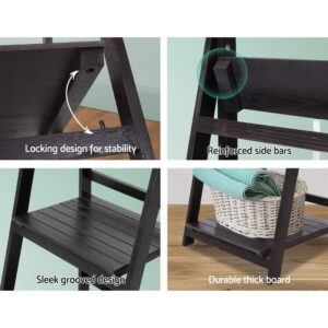 Artiss Bookshelf Corner Shelf 5 Tiers - Zane Coffee – Nice N Cheap Variety Store Artiss Bookshelf Corner Shelf 5 Tiers - Zane Coffee - Image 7