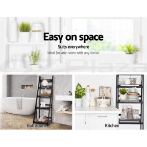 Artiss Bookshelf Corner Shelf 5 Tiers - Zane Coffee – Nice N Cheap Variety Store Artiss Bookshelf Corner Shelf 5 Tiers - Zane Coffee - Image 8