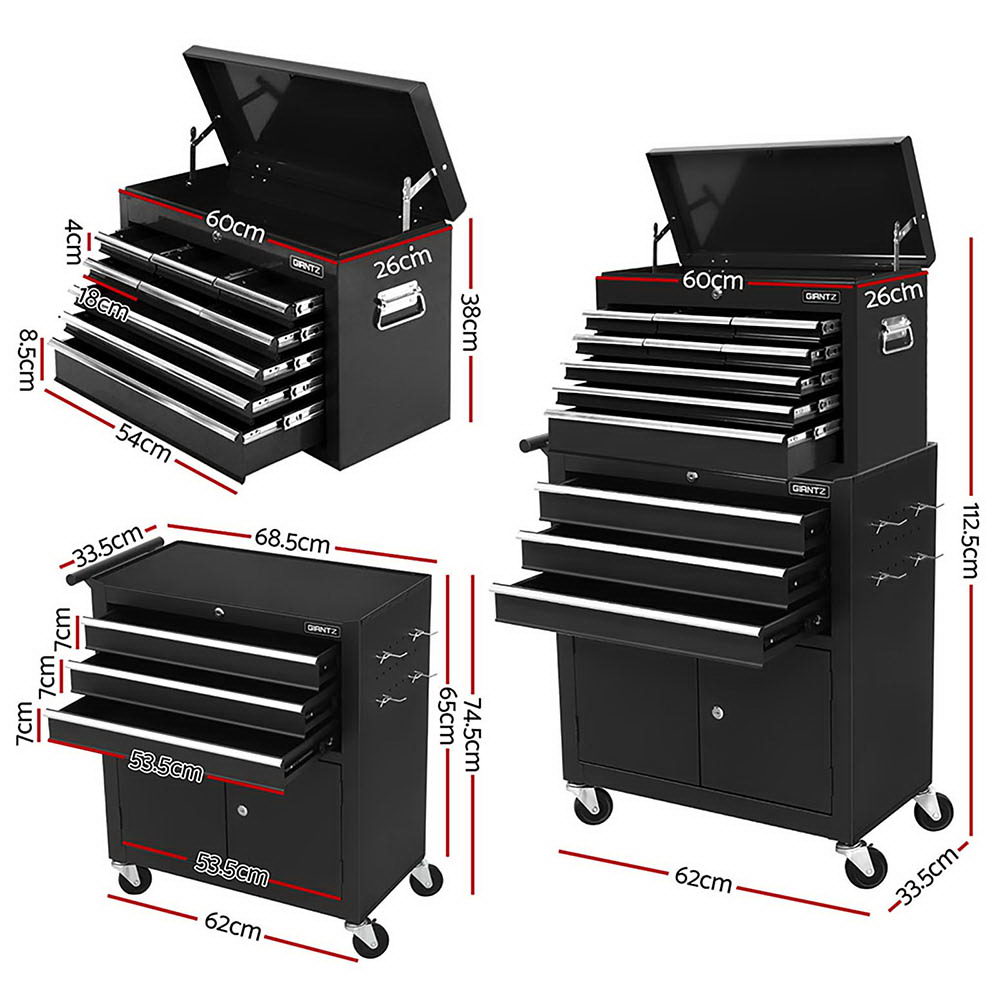 Giantz Tool Chest Trolley 12 Drawers Storage Cabinet Toolbox – Nice N Cheap Variety Store Giantz Tool Chest Trolley 12 Drawers Storage Cabinet Toolbox - Image 2