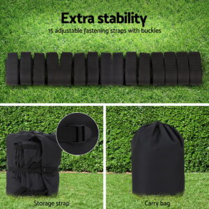 Seamanship Boat Cover 25-27Ft Trailerable Jumbo Marine 600D Heavy Duty Black - Image 6