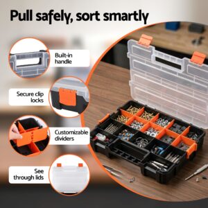 Giantz 3 Pack Tool Box Organizer With Hardware Storage Box For Small Parts – Nice N Cheap Variety Store Giantz 3 Pack Tool Box Organizer With Hardware Storage Box For Small Parts - Image 5