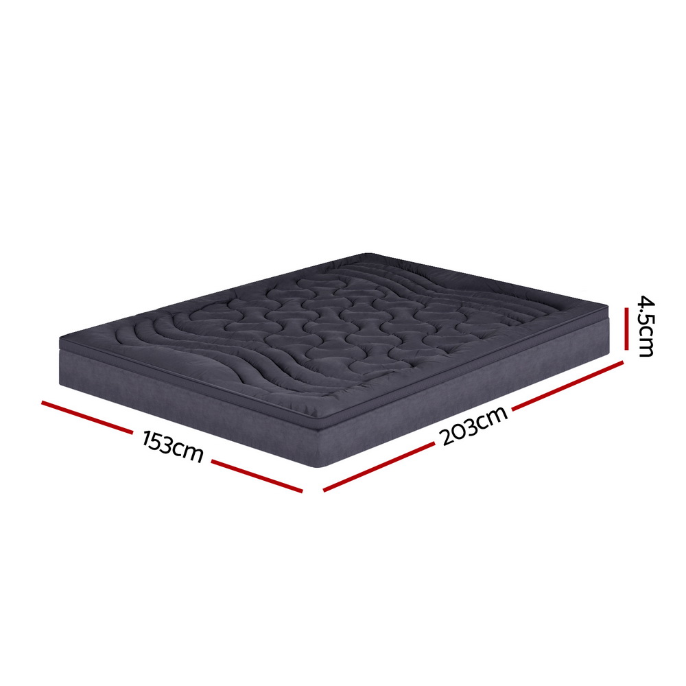 Giselle Bedding 3-Zone Pillowtop Mattress Topper 1000Gsm For Back Pain Relief Washable With 45Cm Deep Pocket Queen – Nice N Cheap Variety Store Giselle Bedding 3-Zone Pillowtop Mattress Topper 1000Gsm For Back Pain Relief Washable With 45Cm Deep Pocket Queen - Image 2