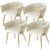 Artiss Velvet Dining Chairs - Set Of 4, Beige – Nice N Cheap Variety Store Velvet Dining Chairs