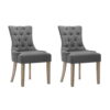 Artiss Dining Chairs Set Of 2 | French Provincial Grey – Nice N Cheap Variety Store French Provincial Dining Chairs