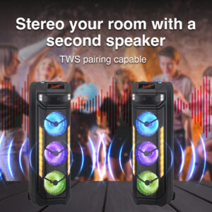 Laser Rgb Tower Speaker | 40W Sound – Nice N Cheap Variety Store Rgb Tower Speaker