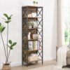 6 Tier Tall Bookshelf, Rustic Brown – Nice N Cheap Variety Store 6 Tier Tall Bookshelf, Rustic Brown Product Image Nice N Cheap Variety Store