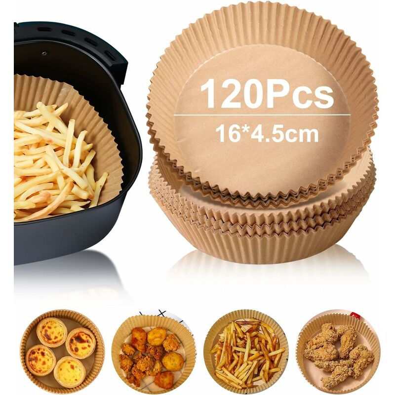 Air Fryer Paper Sheets 120 Pieces, Air Fryer Paper Liner, Air Fryer Parchment Paper, Round Air Fryer Paper(16 4.5) – Nice N Cheap Variety Store Air Fryer Paper Sheets 120 Pieces, Air Fryer Paper Liner, Air Fryer Parchment Paper, Round Air Fryer Paper(16 4.5)