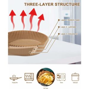 Air Fryer Paper Sheets 120 Pieces, Air Fryer Paper Liner, Air Fryer Parchment Paper, Round Air Fryer Paper(16 4.5) – Nice N Cheap Variety Store Air Fryer Paper Sheets 120 Pieces, Air Fryer Paper Liner, Air Fryer Parchment Paper, Round Air Fryer Paper(16 4.5) - Image 2