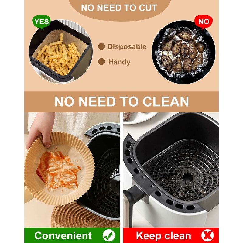 Air Fryer Paper Sheets 120 Pieces, Air Fryer Paper Liner, Air Fryer Parchment Paper, Round Air Fryer Paper(16 4.5) – Nice N Cheap Variety Store Air Fryer Paper Sheets 120 Pieces, Air Fryer Paper Liner, Air Fryer Parchment Paper, Round Air Fryer Paper(16 4.5) - Image 3