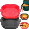 2-Pack Air Fryer Silicone Basket Non-Stick Reusable Easy To Clean, Gray, Compatible With Most Air Fryers – Nice N Cheap Variety Store 2-Pack Air Fryer Silicone Basket Non-Stick Reusable Easy To Clean, Gray, Compatible With Most Air Fryers Product Image Nice N Cheap Variety Store