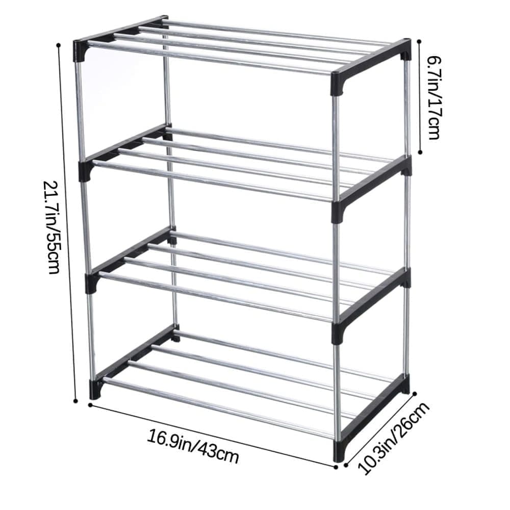 3-Tier Stackable Shoe Rack, Space Saving Storage For Shoes Bags And Accessories, 43 X 26 X 55Cm – Nice N Cheap Variety Store 3-Tier Stackable Shoe Rack, Space Saving Storage For Shoes Bags And Accessories, 43 X 26 X 55Cm - Image 2